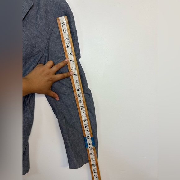 J.Crew LudLow Size 40s Mens Linen Sport Coat Blazer Gray Minimalist Old Money - Picture 7 of 16